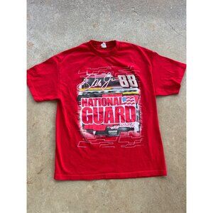Vintage Dale Earnhardt Jr. National Guard NASCAR Double Sided T-Shirt XL W3